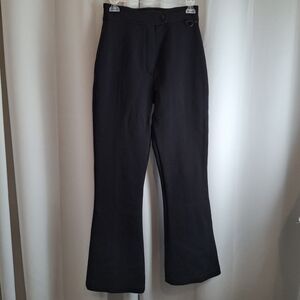 De Neve Womens 6 Black Skifans Stirrup Ski Snow Pants